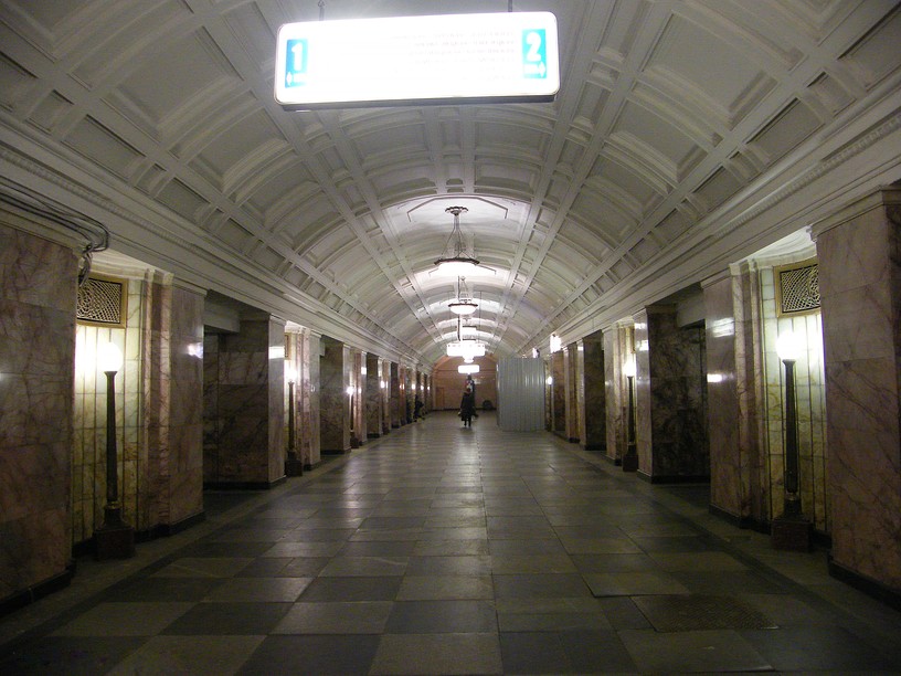 Станция Белорусская, центральный неф